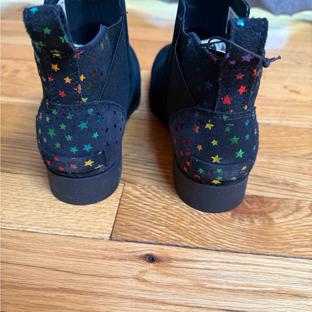 Sorel Youth Emelie Chelsea Black Starry Kids Boots NEW Waterproof